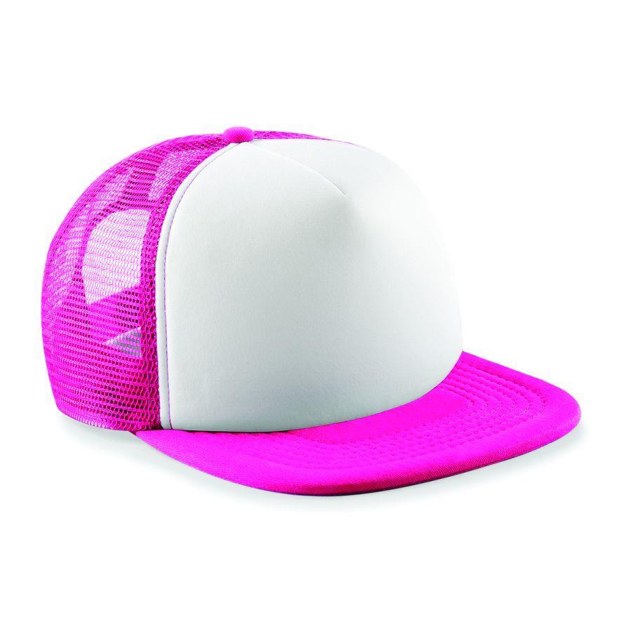 Fuchsia Vintage Snapback Trucker-pet Retro stijl