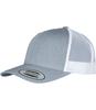 Grijs met witte Retro Trucker pet tweekleurig