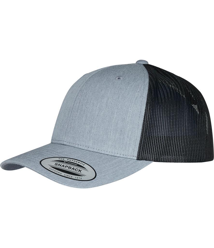 Grijs met zwarte Retro Trucker pet tweekleurig