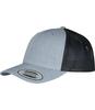 Grijs met zwarte Retro Trucker pet tweekleurig