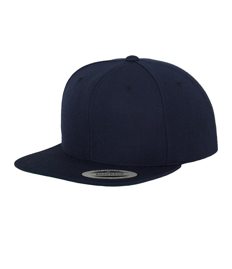 Klassieke Snapback pet donkerblauw Marine blauw