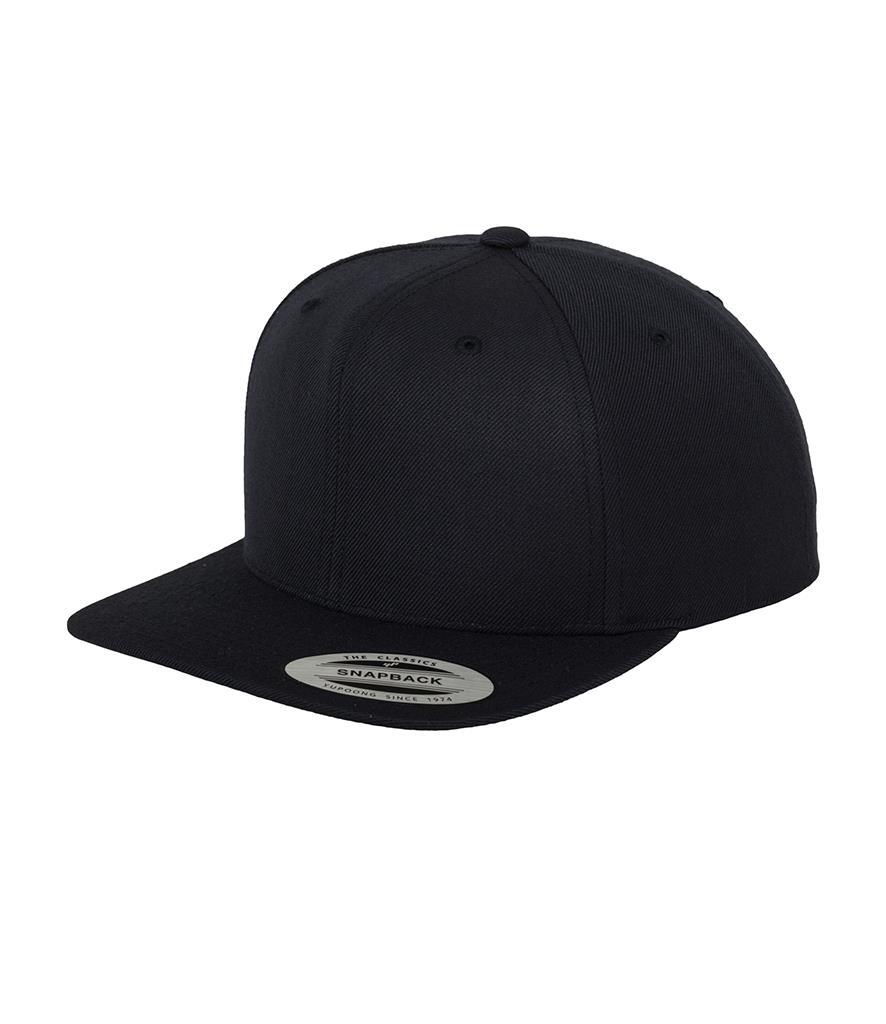 Klassieke Snapback pet donkerblauw met groene onderzijde klep