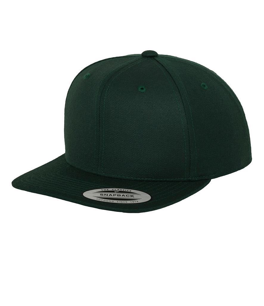 Klassieke Snapback pet donkergroen