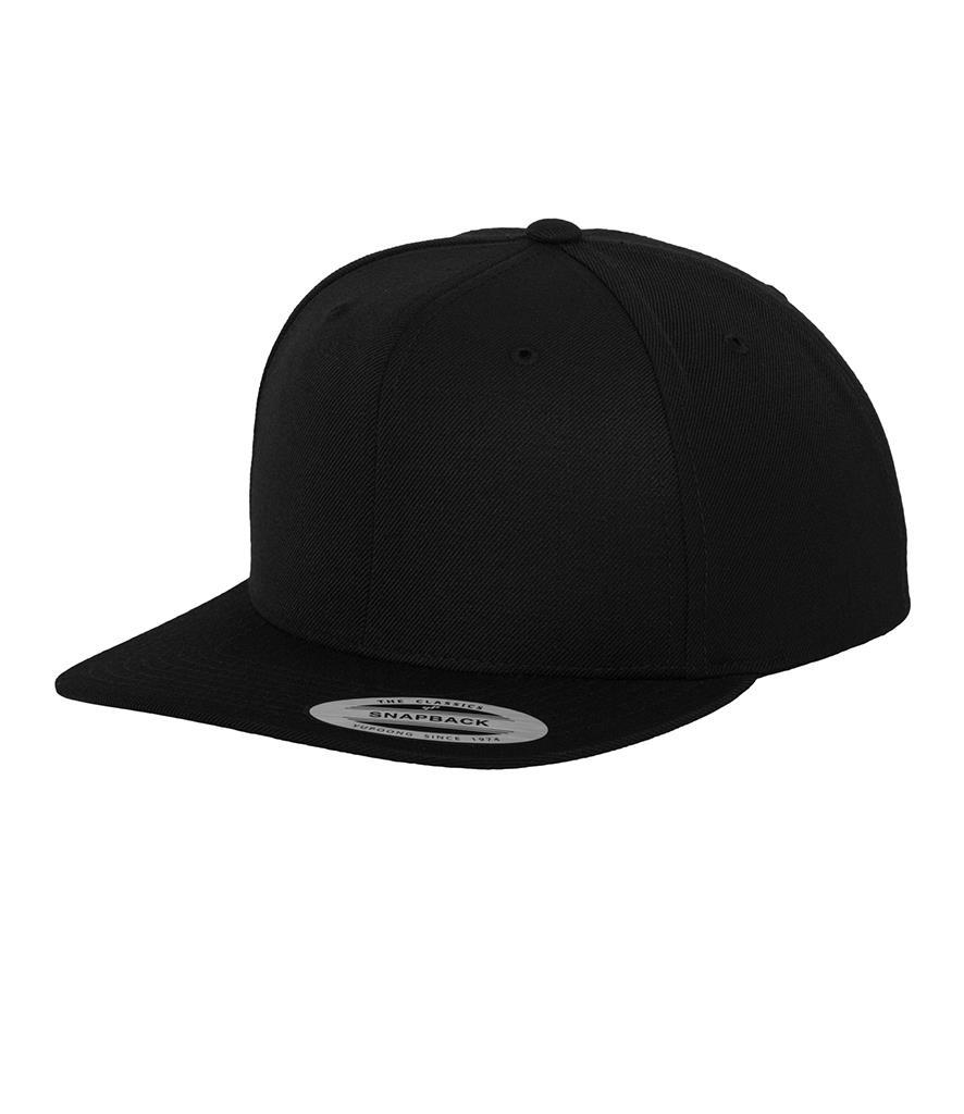 Klassieke Snapback pet zwart