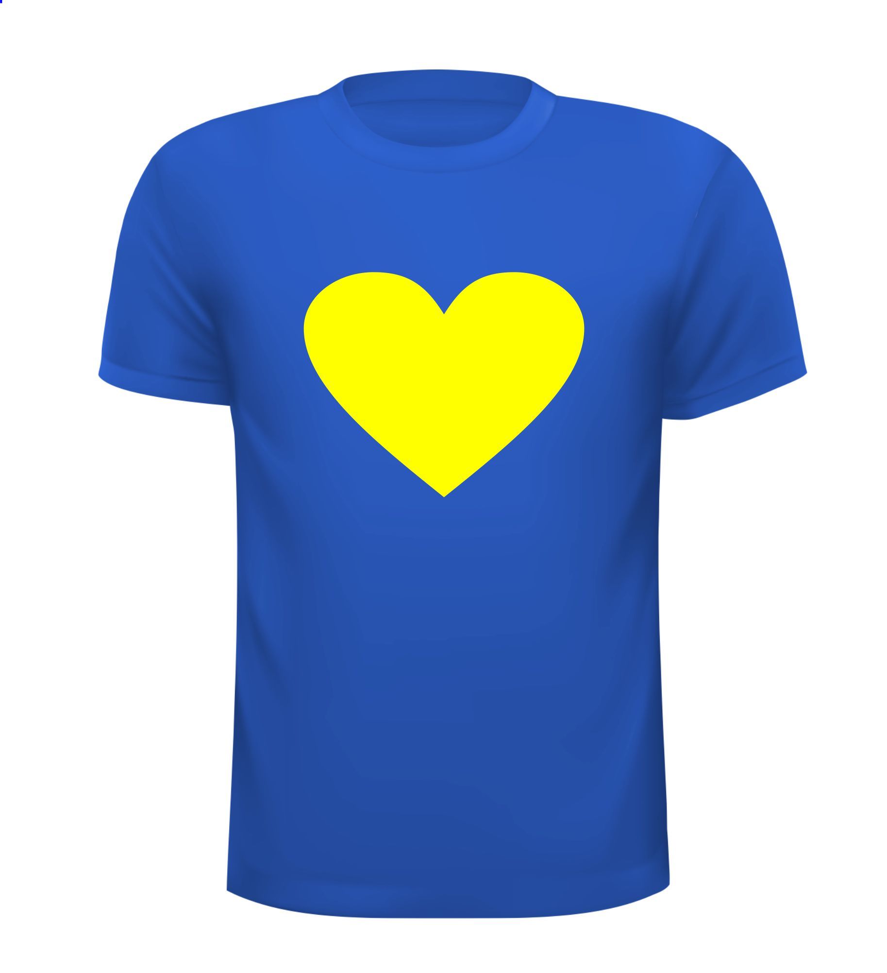 love Oekraïne blauw t-shirt vrede tegen geluid liefde geel hart 