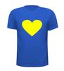love Oekraïne blauw t-shirt vrede tegen geluid liefde geel hart 