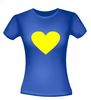 foto 2 love Oekraïne blauw t-shirt vrede tegen geluid liefde geel hart 