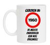 foto 1 Mok met opdruk geboren in 1960 alle onderdelen zijn nog orgineel