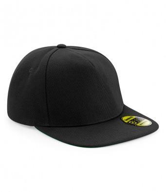 Originele platte Peak Snapback Cap Pet geheel zwart 