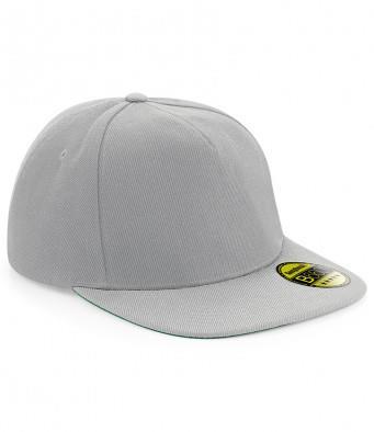 Originele platte Peak Snapback Cap Pet grijs