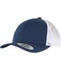 Retro Trucker pet tweekleurig donkerblauw met wit