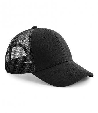 Sportieve Trucker pet met gaas zwart