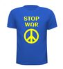 T-shirt Blauw geel stop war Oekraïne t-shirt