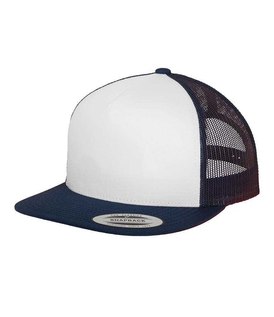 Trucker pet met gaas donkerblauw