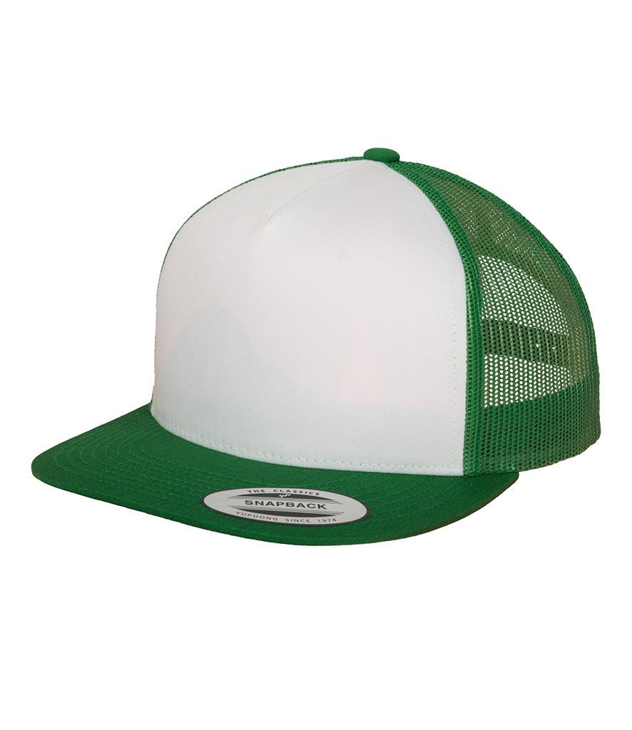 Trucker pet met gaas groen