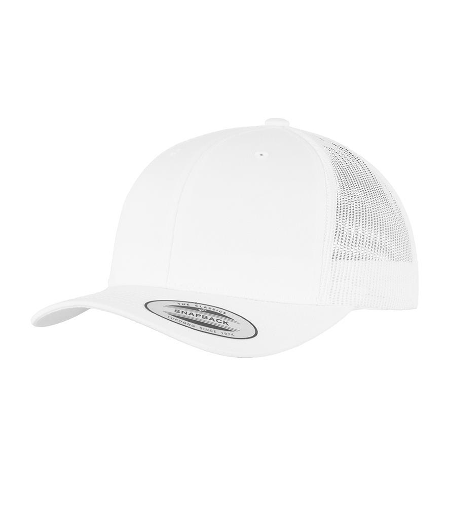 Witte Retro Trucker pet