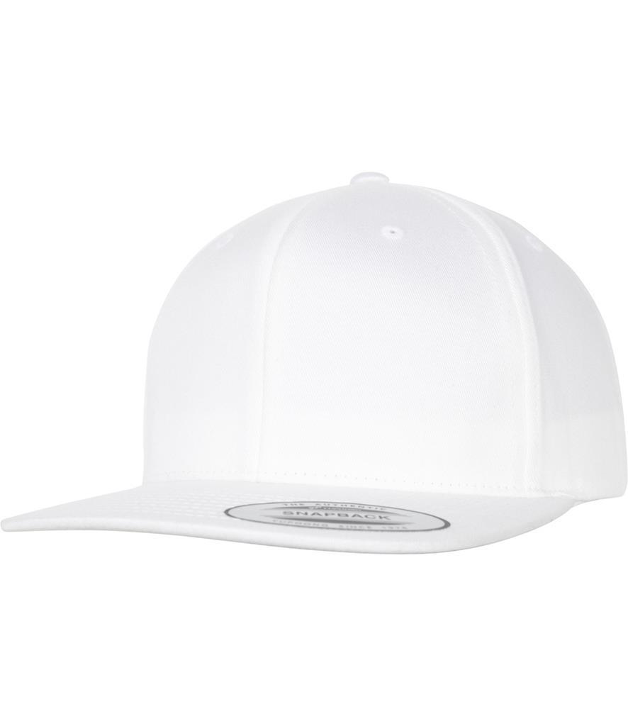 Witte Snapback-pet van biologisch katoen