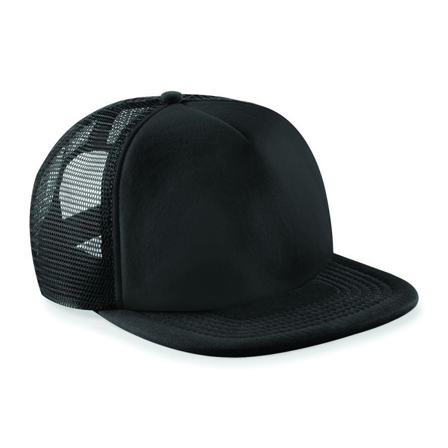 Zwarte Vintage Snapback Trucker-pet Retro stijl