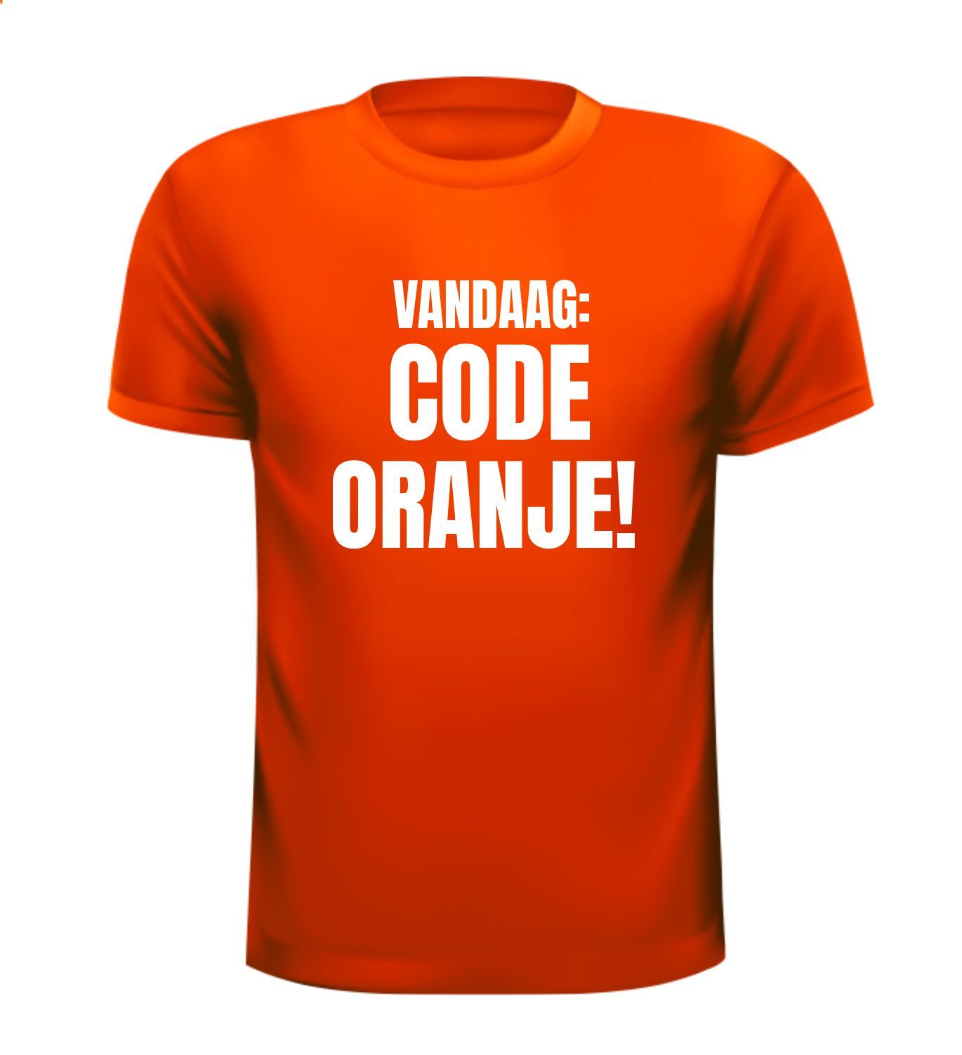 Koningsdag T-shirt vandaag code oranje