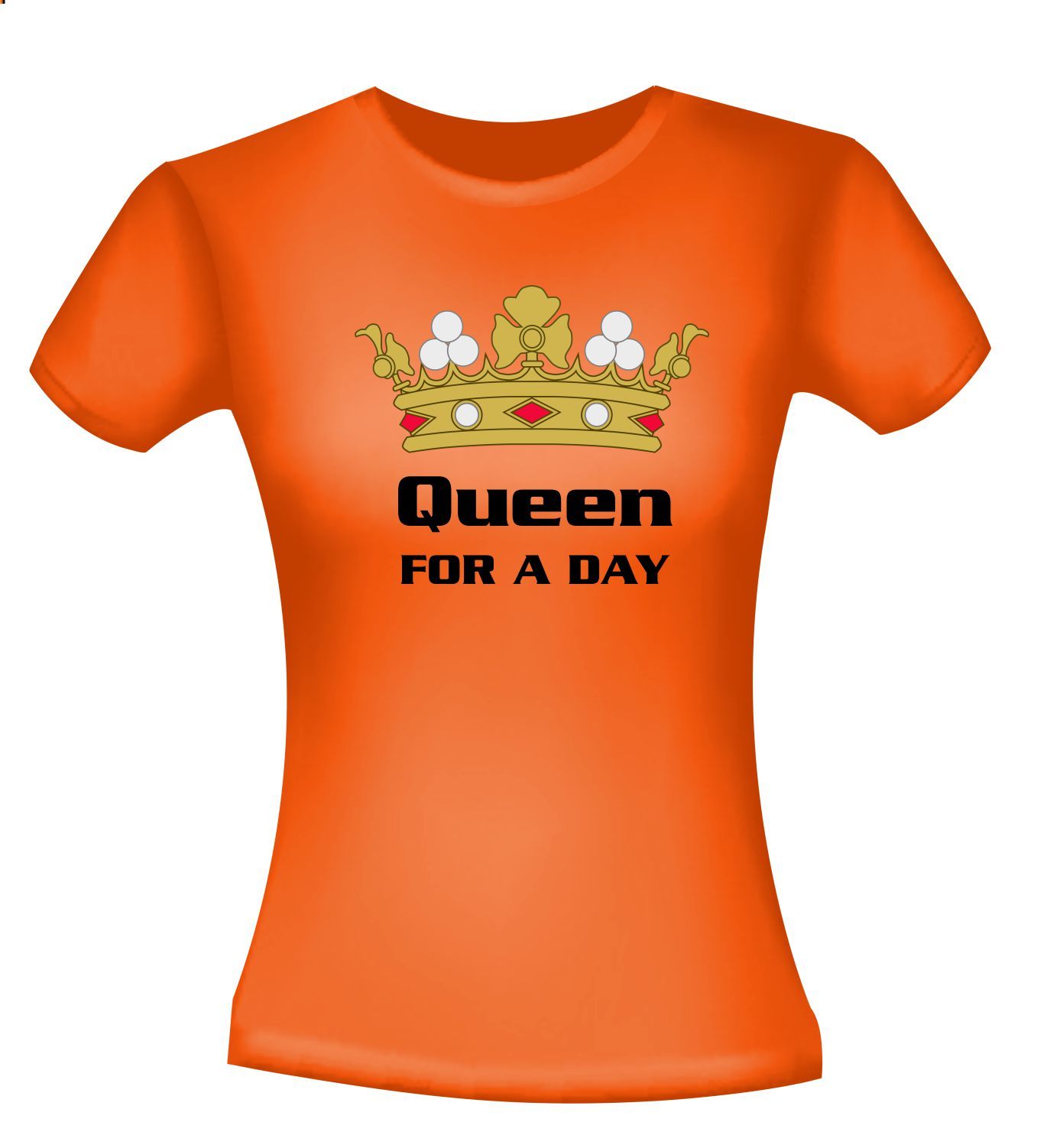 T-shirt Koningsdag Queen for a day