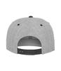 foto 2 Tweekleurige klassieke snapback pet lichtgrijs met zwart