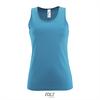 Aqua blauw dames tank top sport Polyester Sporttops