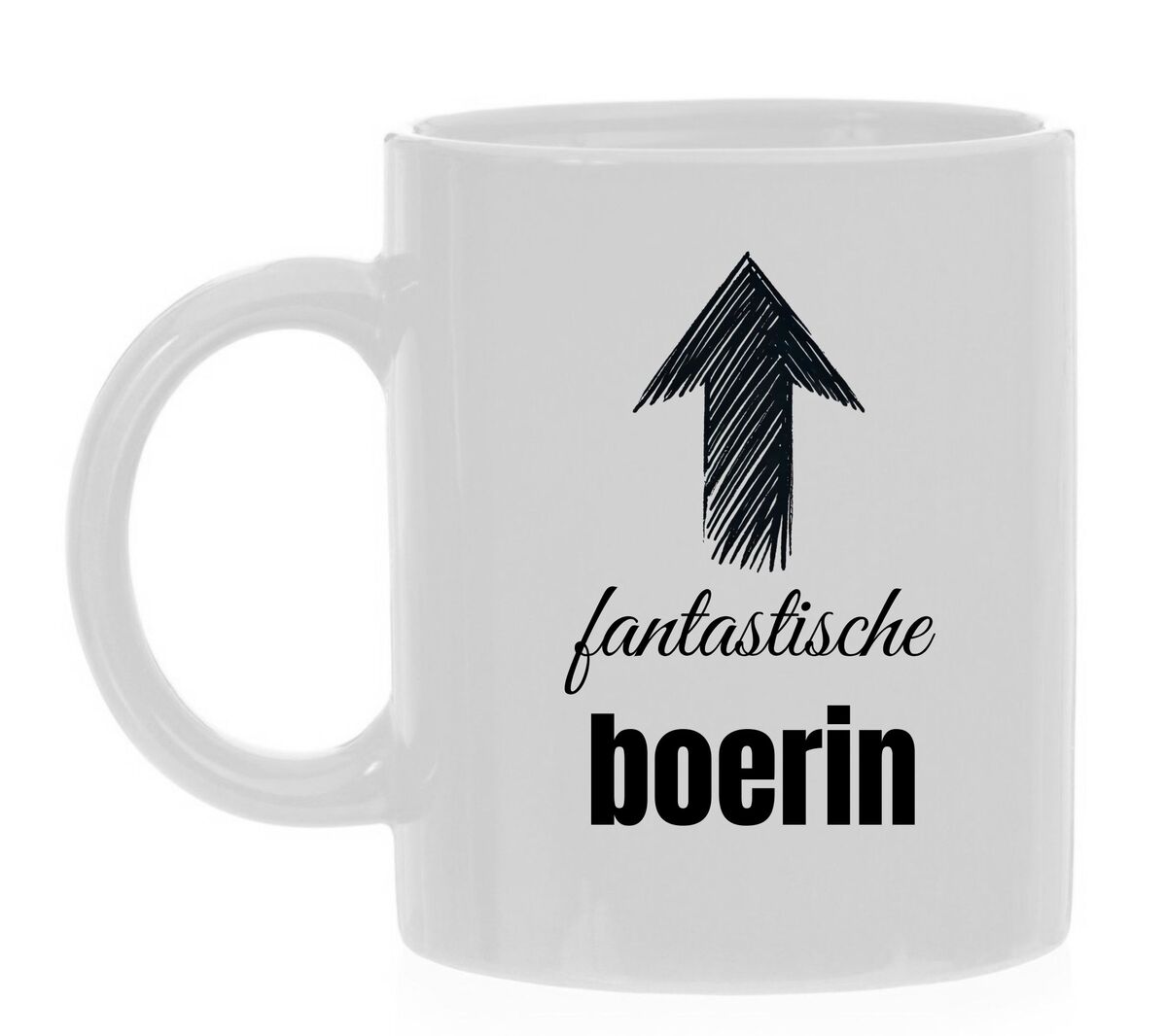 Mok voor een fantastische boerin