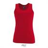 Rode dames tank top sport Polyester Sporttops