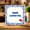foto 2 Tegeltje mam i love you.
