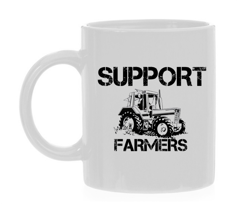 Boeren koffiemok steun de boeren support the farmers