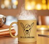 foto 2 foute gouden glitter mok Lama koffie mok I am llalamazing ik ben geweldig