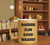 foto 4 Gouden glitter koffie mok boeren zijn goud waard stikstof beleid overheid