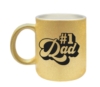 Gouden vaderdag mok glitters nummer one dad number 1 dad papa nummer 1