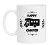 Happy camper grappig camper mok vakantie