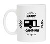 Happy camper grappig caravan mok vakantie op stap met de caravan