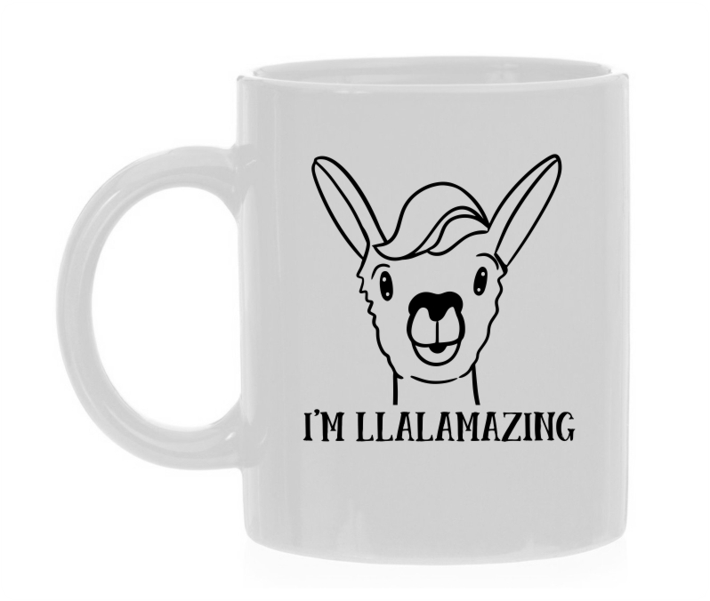 Lama koffie mok I am llalamazing ik ben geweldig