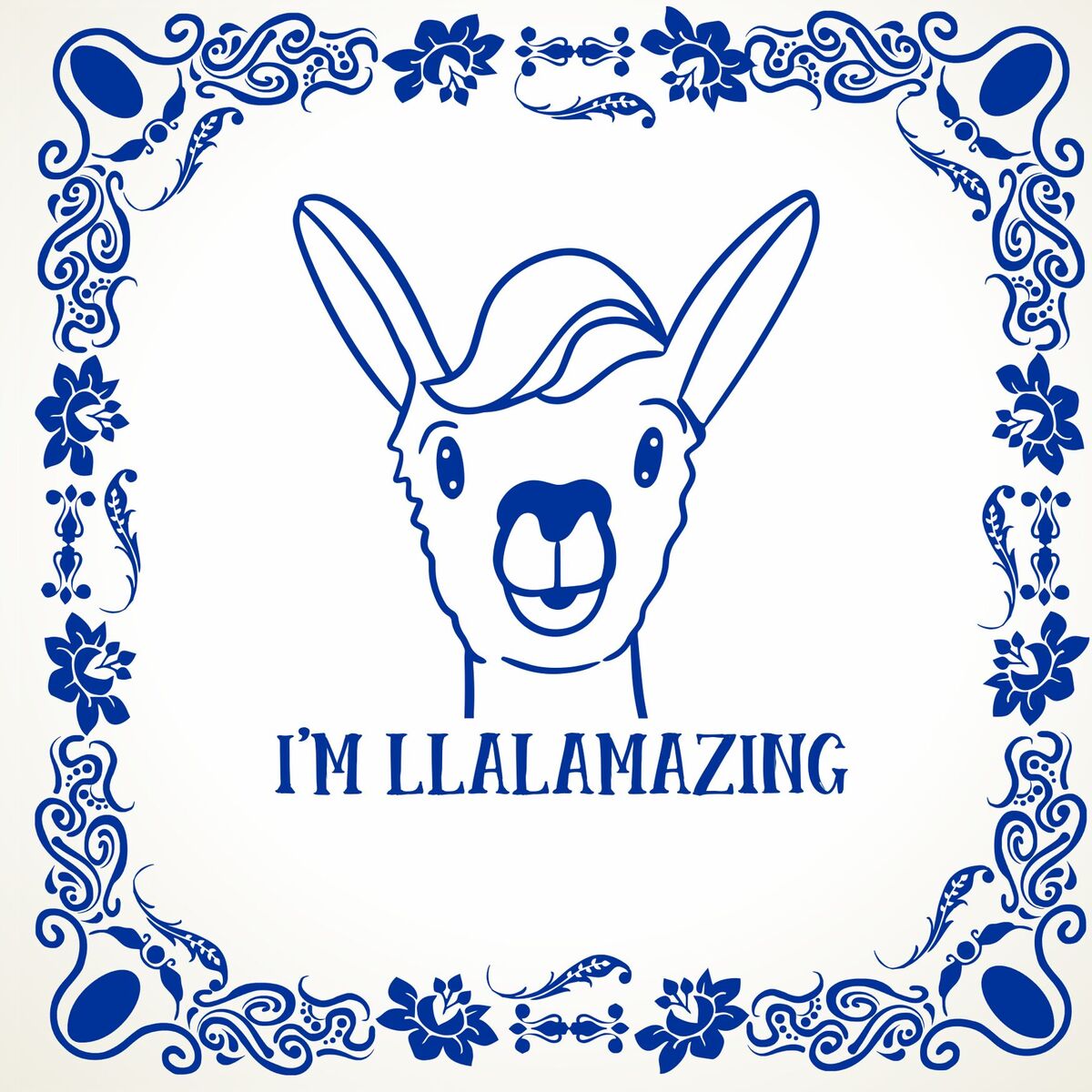 Lama tegeltje I am llalamazing ik ben geweldig