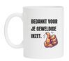 Mok bedankt voor je geweldige inzet bedankje nieuwe baan