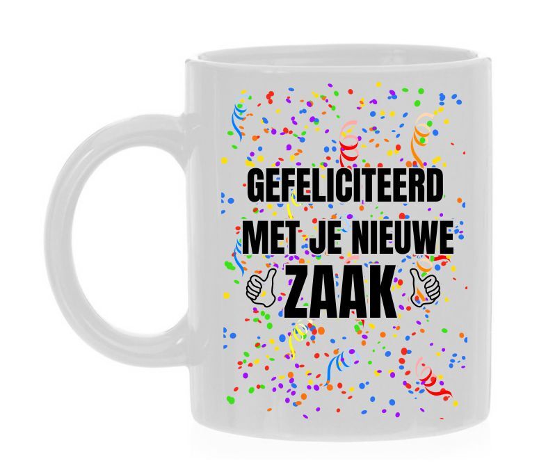 mok gefeliciteerd met je nieuwe zaak