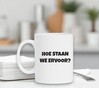 foto 2 Mok hoe staan we ervoor? grappig koffie mok voor op het werk