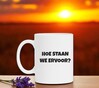 foto 3 Mok hoe staan we ervoor? grappig koffie mok voor op het werk