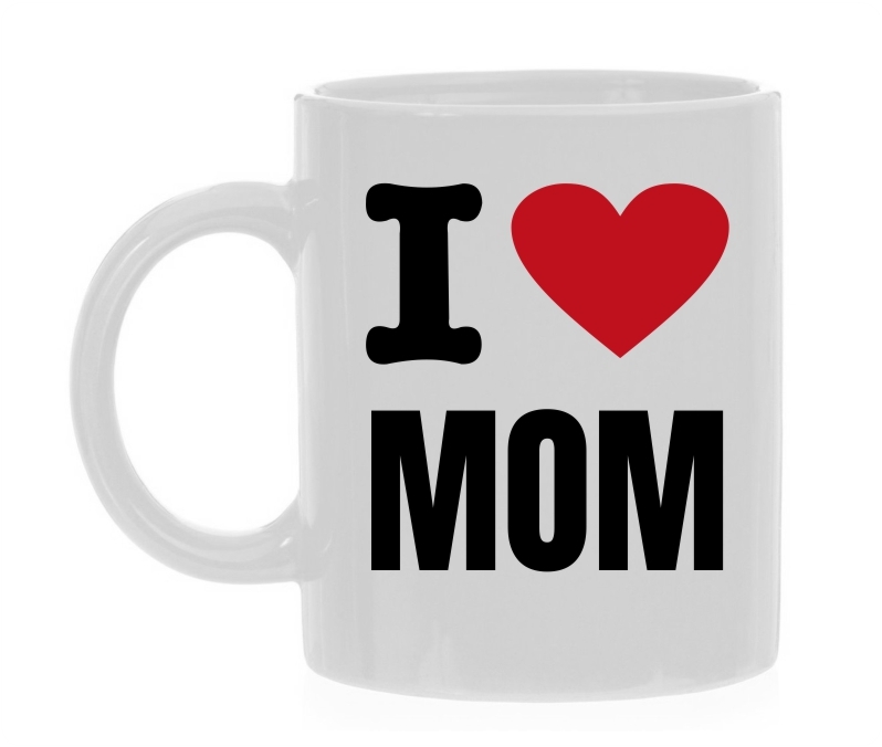 Mok i love mom ik hou van mijn mama koffie of thee mok