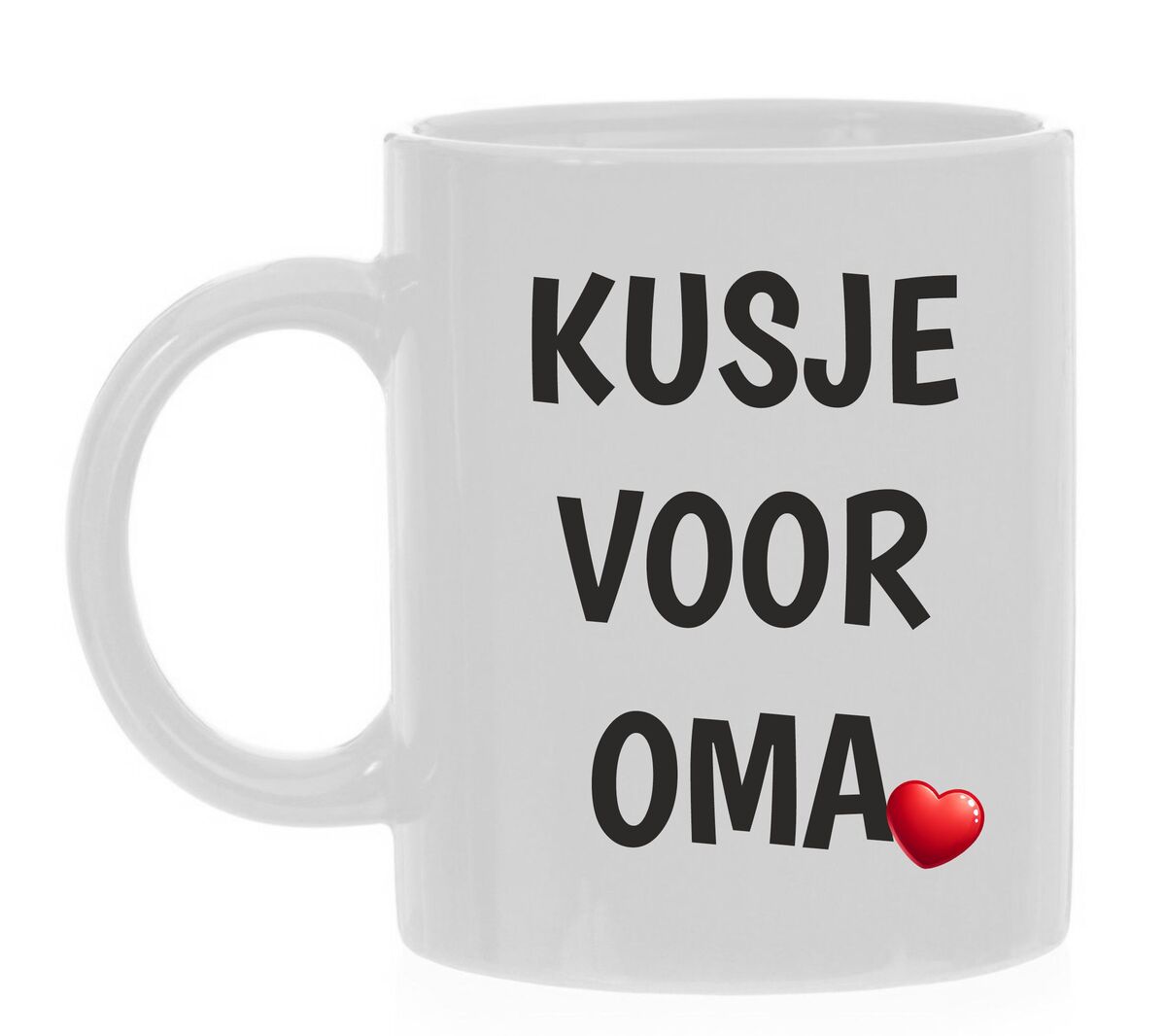 Mok kusje voor oma