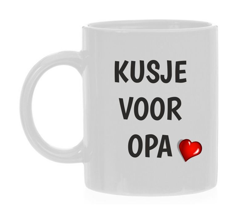 Mok kusje voor opa