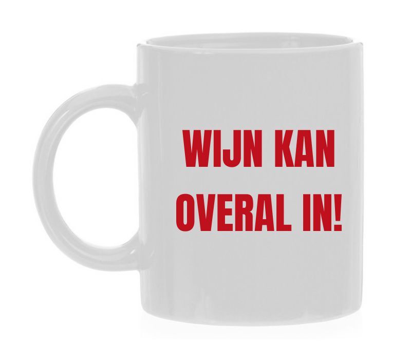 Mok wijn kan overal in!