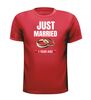 foto 7 T-shirt Just Married pas getrouwd een jaar geleden one year ago