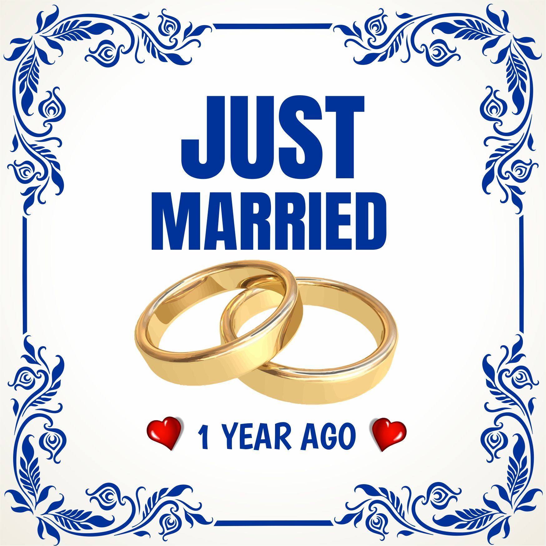 Tegel just married 1 year ago pas getrouwd 1 jaar geleden
