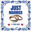 Tegel just married 1 year ago pas getrouwd 1 jaar geleden