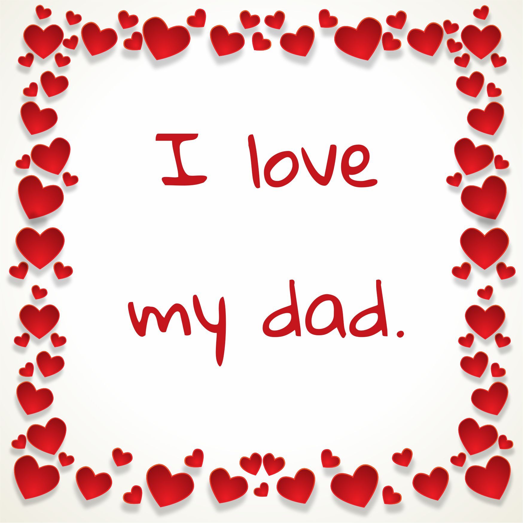 Tegeltje i love my dad