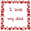 Tegeltje i love my dad